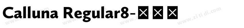 Calluna Regular8字体转换